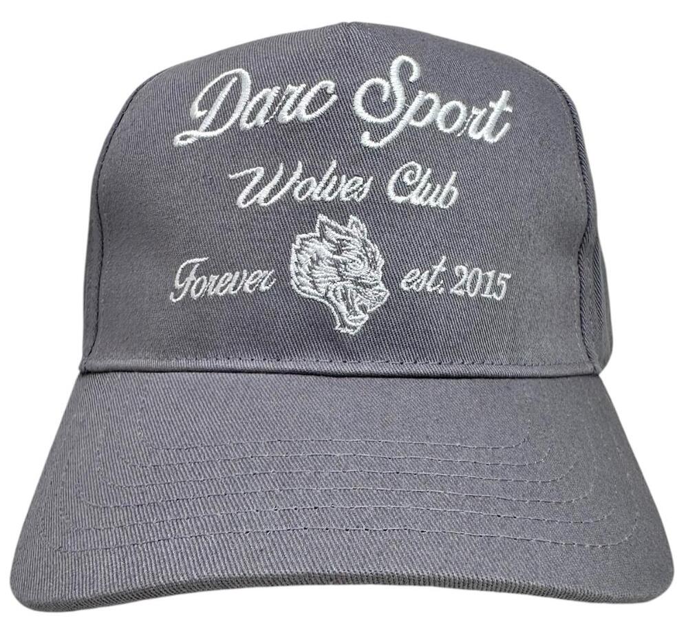 Darc Sport Hat Resort Wolves Club Embroidered Strapback Cap in Grey
